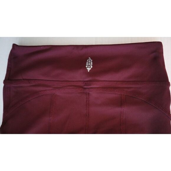 FP Movement OB570723 Women's Sz XS Wine/Burgundy Kali Crop Leggings - Picture 7 of 8